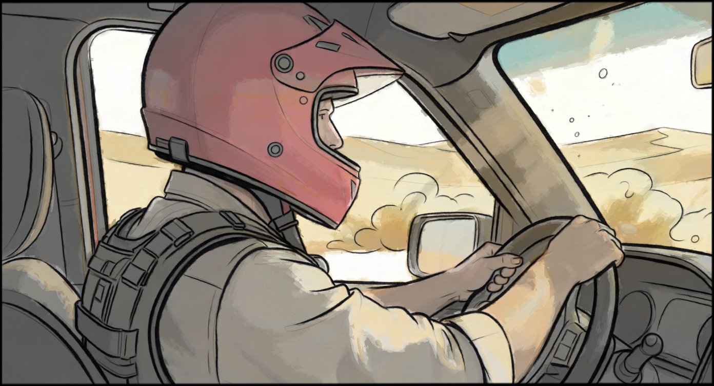 Storyboards - storyboard frame 1 by Dakota Warren
